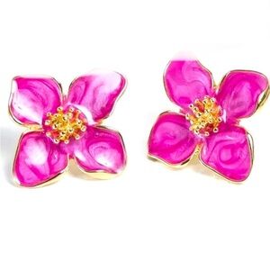 KATE SPADE NEW YORK ♠️ SPRING BLOOMS HOT PINK EARRINGS 🌺